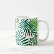 palm leafs mug aquarell tumblr