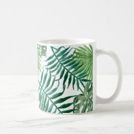 palm leafs mug aquarell tumblr tasse