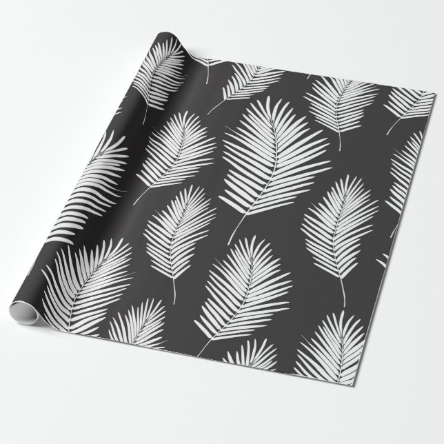 Palm Leafs Muster Geschenkpapier (Ungerollt)