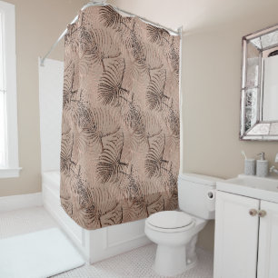Palm Leo Animal Print Glam 1 Duschvorhang