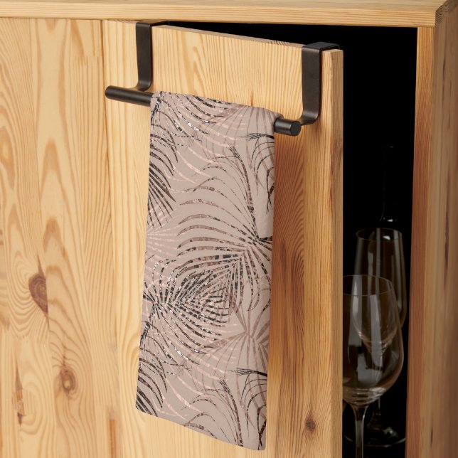 Palm Leo Animal Print Glam 1 Geschirrtuch (Drittel gefaltet)