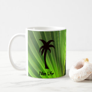 Palm Life   Green Palm Frontend mit Palm Tree Kaffeetasse