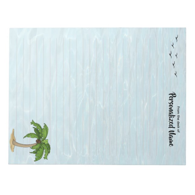 Palm Lined Notepad behalten Notizblock (Vorderseite)