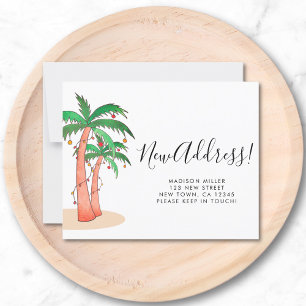 Palm Moving Announcement Card