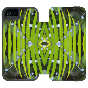Palm Muster Klammer Tasche Incipio Watson™ iPhone 5 Geldbörsen Hülle