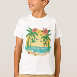 Palm Paradise Tropical Beach Boys T-Shirt