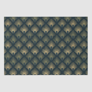 Palm-Pfau-Art-Deco-Tissue-Papier für Schiffe und G Seidenpapier