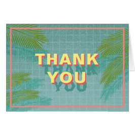 Palm Pool Danke Karte
