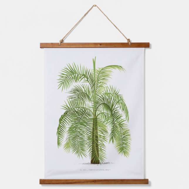 Palm Print -Pieter Joseph de Pannemaeker 1832-1904 Wandteppich Mit Holzrahmen (Vorderseite)