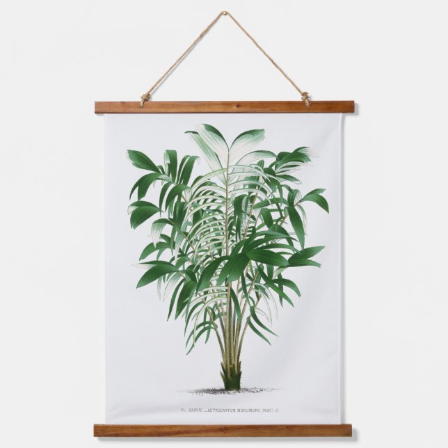 Palm Print -Pieter Joseph de Pannemaeker 1832-1904 Wandteppich Mit Holzrahmen (Vorderseite)
