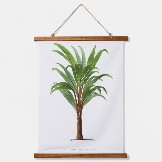 Palm Print -Pieter Joseph de Pannemaeker 1832-1904 Wandteppich Mit Holzrahmen (Vorderseite)