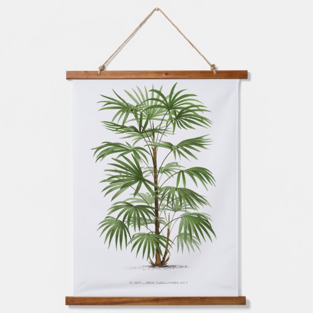 Palm Print -Pieter Joseph de Pannemaeker 1832-1904 Wandteppich Mit Holzrahmen (Vorderseite)
