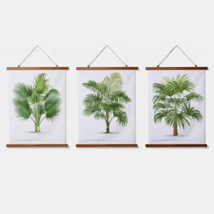 Palm Print -Pieter Joseph de Pannemaeker 1832-1904 Wandteppich Mit Holzrahmen