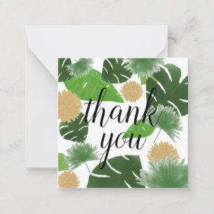 Palm Print Vielen Dank Note Card Mitteilungskarte
