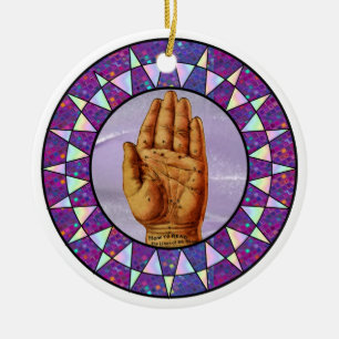Palm Reader hängend Keramik Ornament