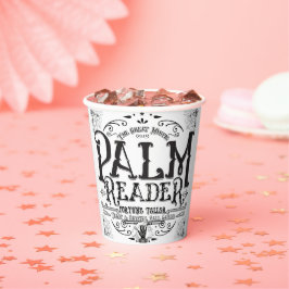 Palm Reader Vintag Magic Fortune Teller Halloween Pappbecher