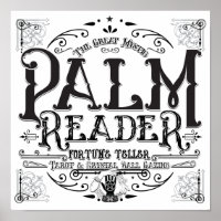 Palm Reader Vintag Magic Fortune Teller Halloween