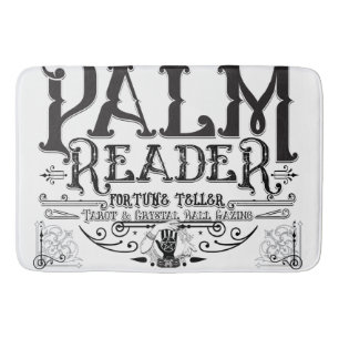 Palm Reader Vintag Magic Fortune Teller-Zeichen Badematte