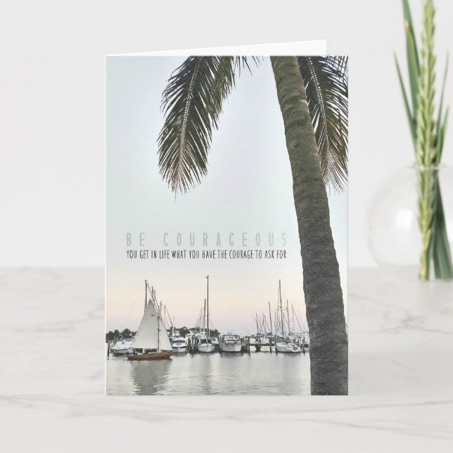 PALM SHADE Grußkarte Dankeskarte (Vorderseite)