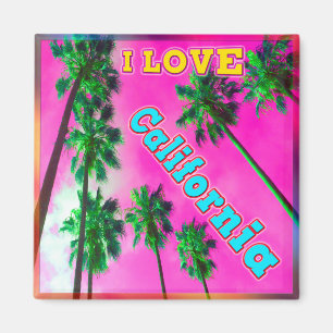 "Palm Sky: I LIEBE California 3" Magnet