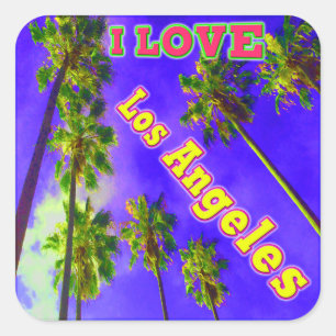 "Palm Sky: I LIEBE Los Angeles 1" Aufkleber