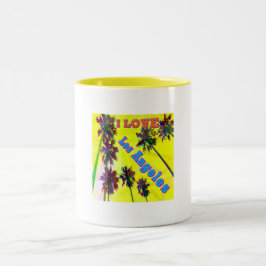 "Palm Sky: I LIEBE Los Angeles 2" Cup Zweifarbige Tasse