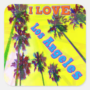 "Palm Sky: I LIEBE Los Angeles 2" Sticker