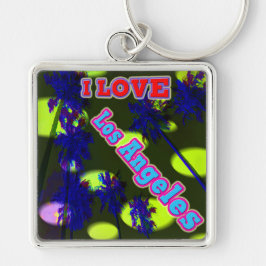 "Palm Sky: I LIEBE Los Angeles 3" Schlüsselanhänge Schlüsselanhänger