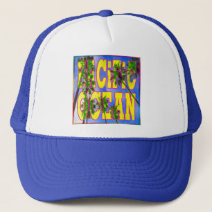 "Palm Sky: Pacific Ocean Hat" Truckerkappe
