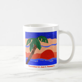 Palm-Sonnenuntergang-Tasse Tasse