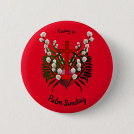 Palm Sonntag Christlicher Heiliger Tag 6 cm Runde  Button