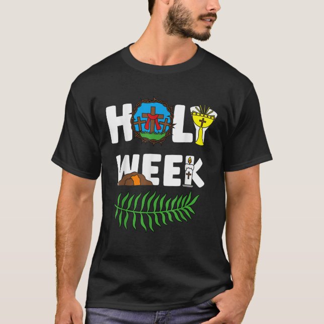 Palm Sonntag Donnerstag Freitag T-Shirt (Vorderseite)
