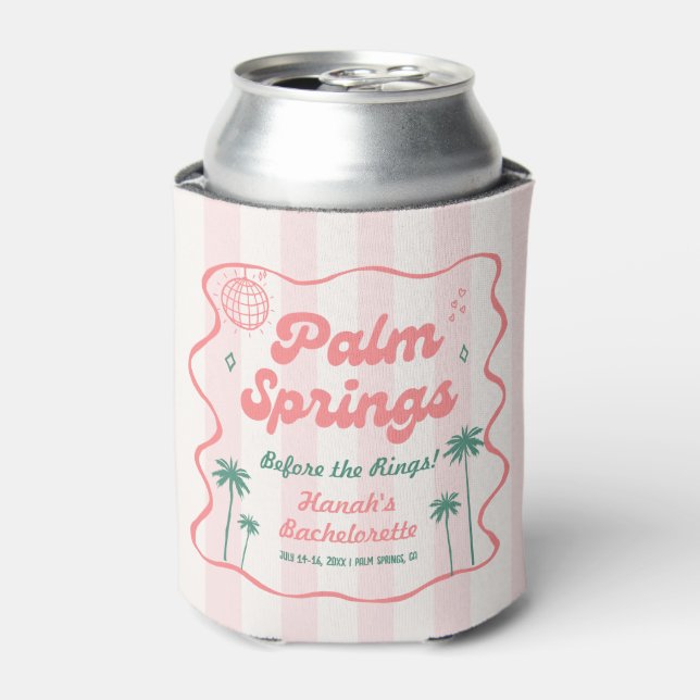 Palm Springs Bachelorette Dosenkühler (Kanne Vorderseite)