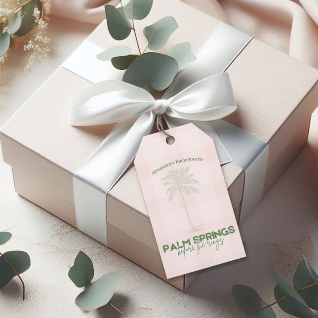Palm Springs Bachelorette Geschenkanhänger (Von Creator hochgeladen)