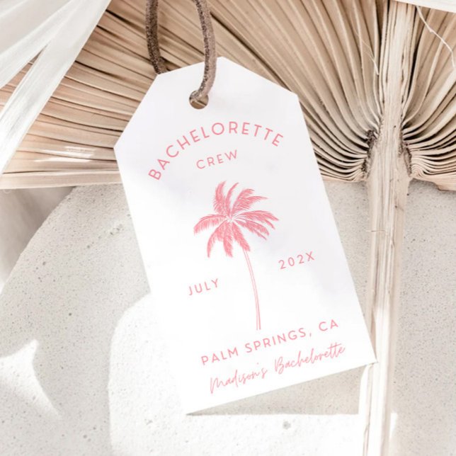 Palm Springs Bachelorette Vielen Dank für Ihr Inte Geschenkanhänger (Von Creator hochgeladen)