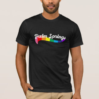 Palm Springs CA Regenbogen-Logo LGB-Rechte schwul T-Shirt