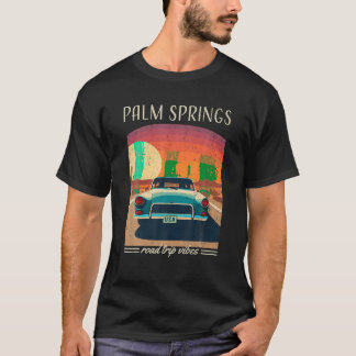 Palm Springs CA Retro Highway Nostalgic Vintag Ca T-Shirt