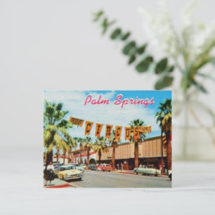 Palm Springs, Calfornia Vintag in den 50er Jahren Postkarte
