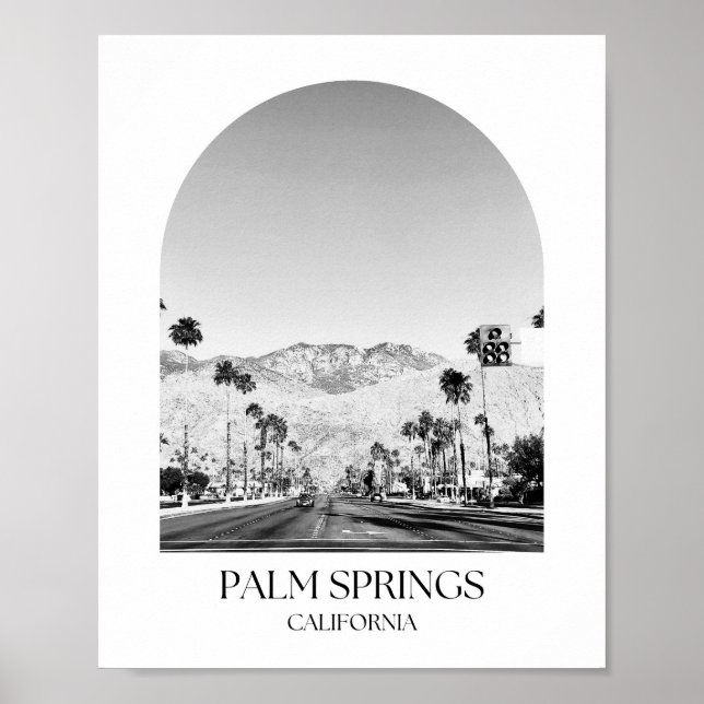 Palm Springs California Arch Foto Print Poster (Vorne)