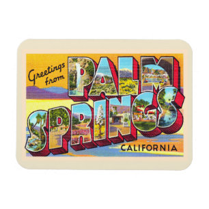 Palm Springs California CA Large Letter Postcard Magnet