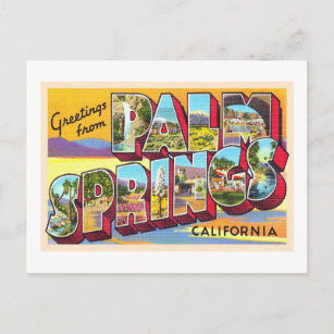 Palm Springs California CA Large Letter Postcard Postkarte