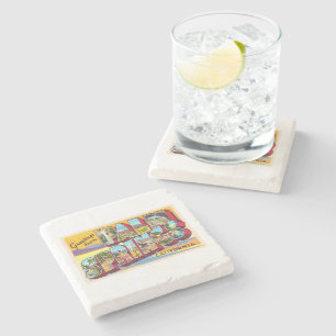 Palm Springs California CA Large Letter Postcard Steinuntersetzer