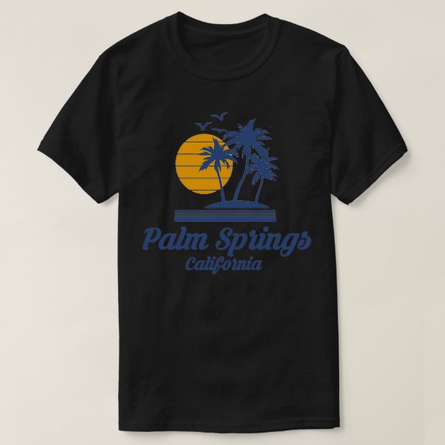 Palm Springs California CA Staat Beach Cali SoCal T-Shirt (Design vorne)