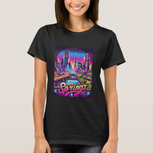 Palm Springs California CA Trip 80er 90s Retro Cit T-Shirt