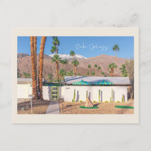 Palm Springs California - Modernes Mittelalter Postkarte