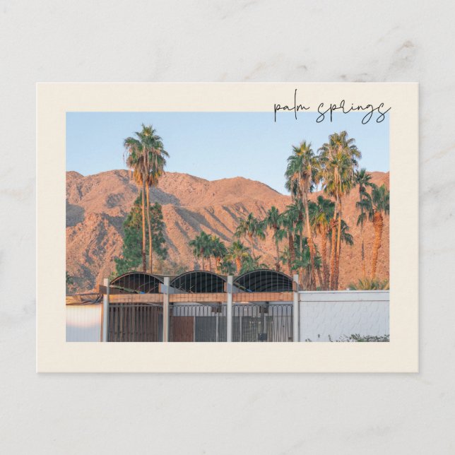 Palm Springs California Postkarte (Vorderseite)
