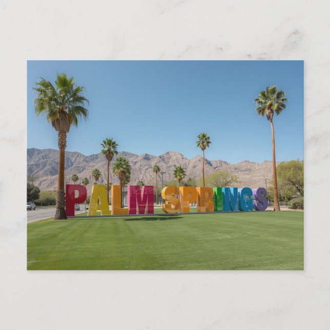 Palm springs california postkarte (Vorderseite)