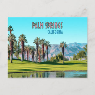 Palm Springs California Vintag Postkarte