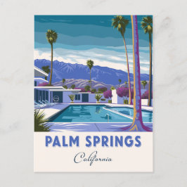 Palm Springs California Vintag Postkarte