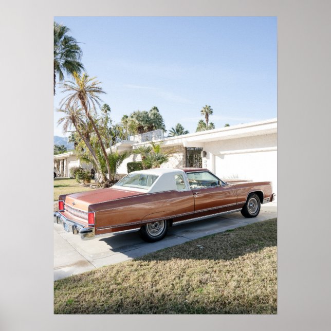 Palm Springs California - Vintage Sicht Poster (Vorne)